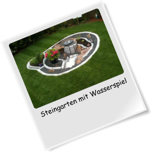 Steingarten mit Wasserspiel